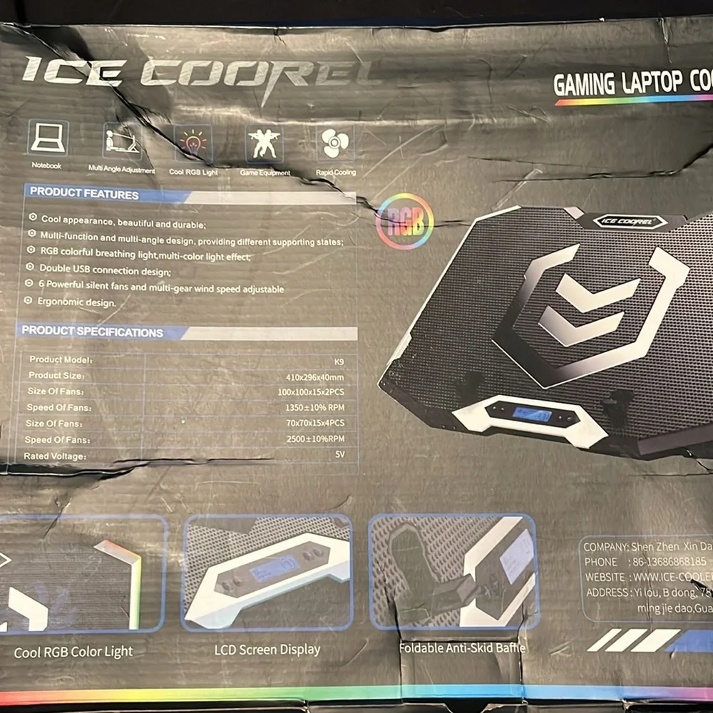 Gaming laptop cooler